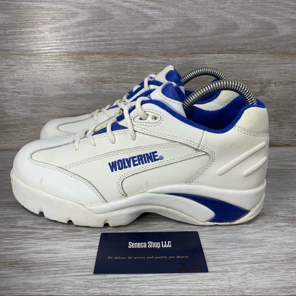 Wolverine Shoes | Wolverine Womens Steel Toe White Leather Lace Up Work Sneaker Shoes Sz 6.5 | Color: White | Size: 6.5 | Senecashop's Closet